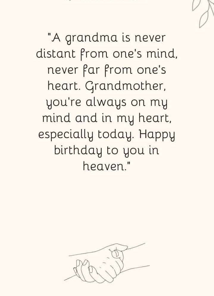 Top 20 Happy Birthday in Heaven Grandma Wishes