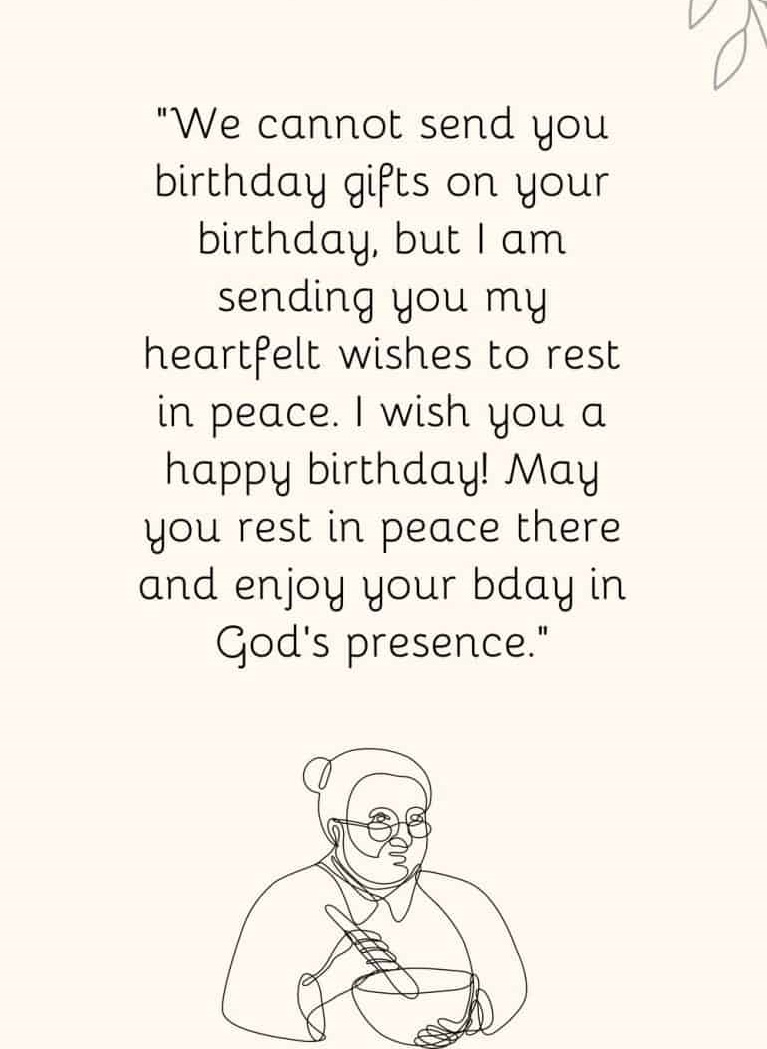 More Birthday Wishes For My Grandma Who Passed Away