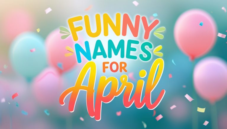 Creative and Funny Names For April