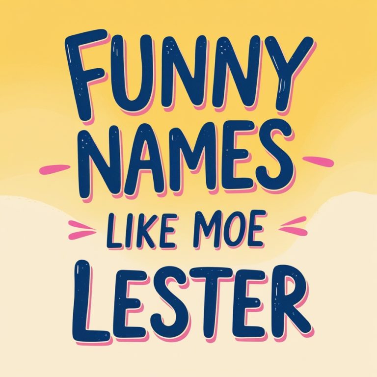 100+ Funny & Creative Names Like Moe Lester [2025]