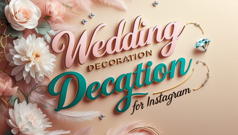 100+ Wedding Decoration Captions For Instagram
