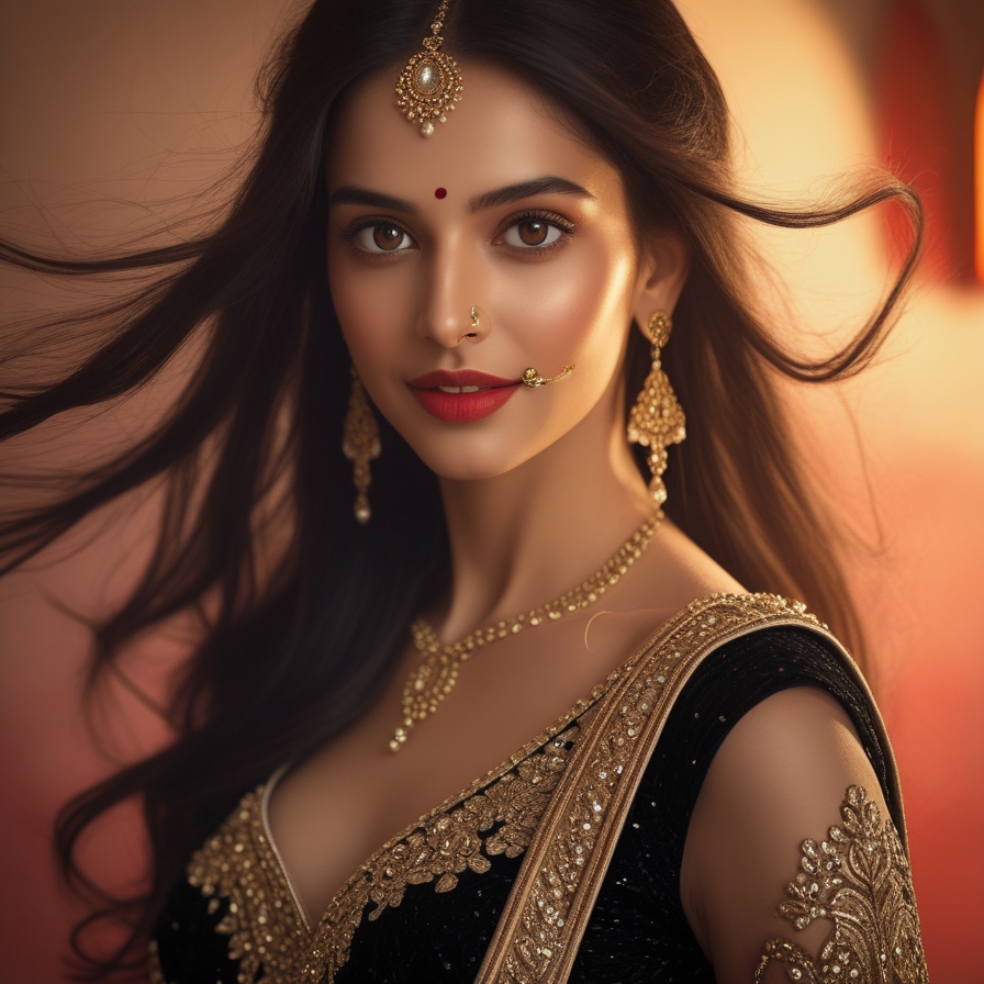 Black Lehenga Captions For Instagram